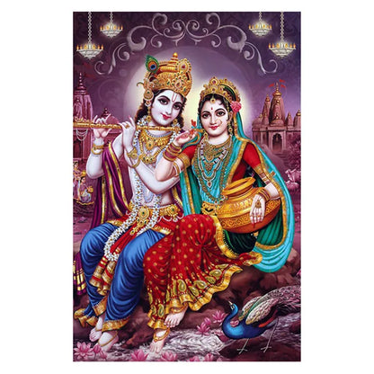 India Religion Lord Radha Krishna