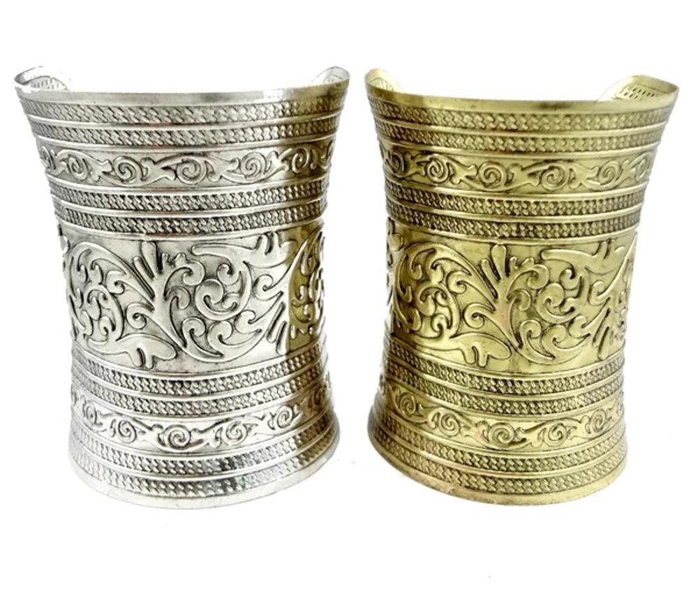 Tibetan Ethnic Wide Cuff Bracelet