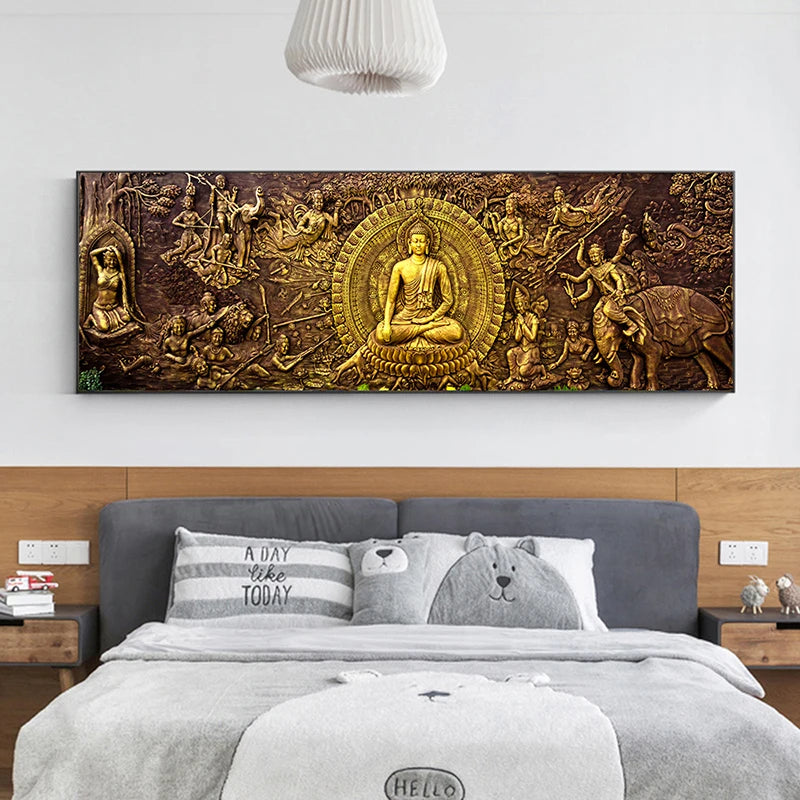 God Bronze Buddha Prints 