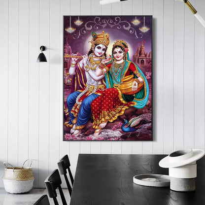 India Religion Lord Radha Krishna