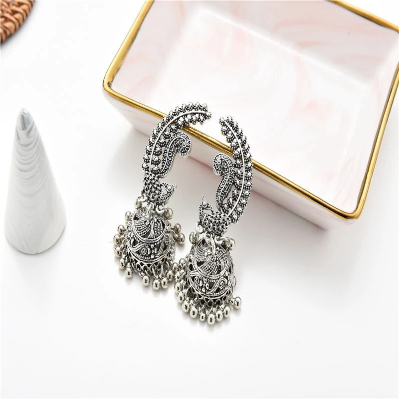 Ethnic Silver Earrings