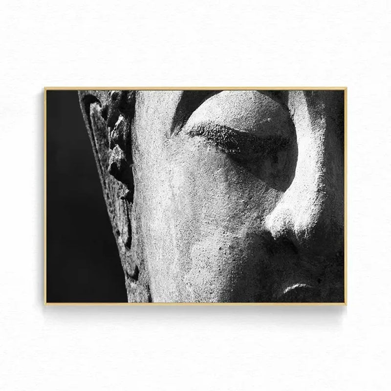 Black and White Buddha Statue