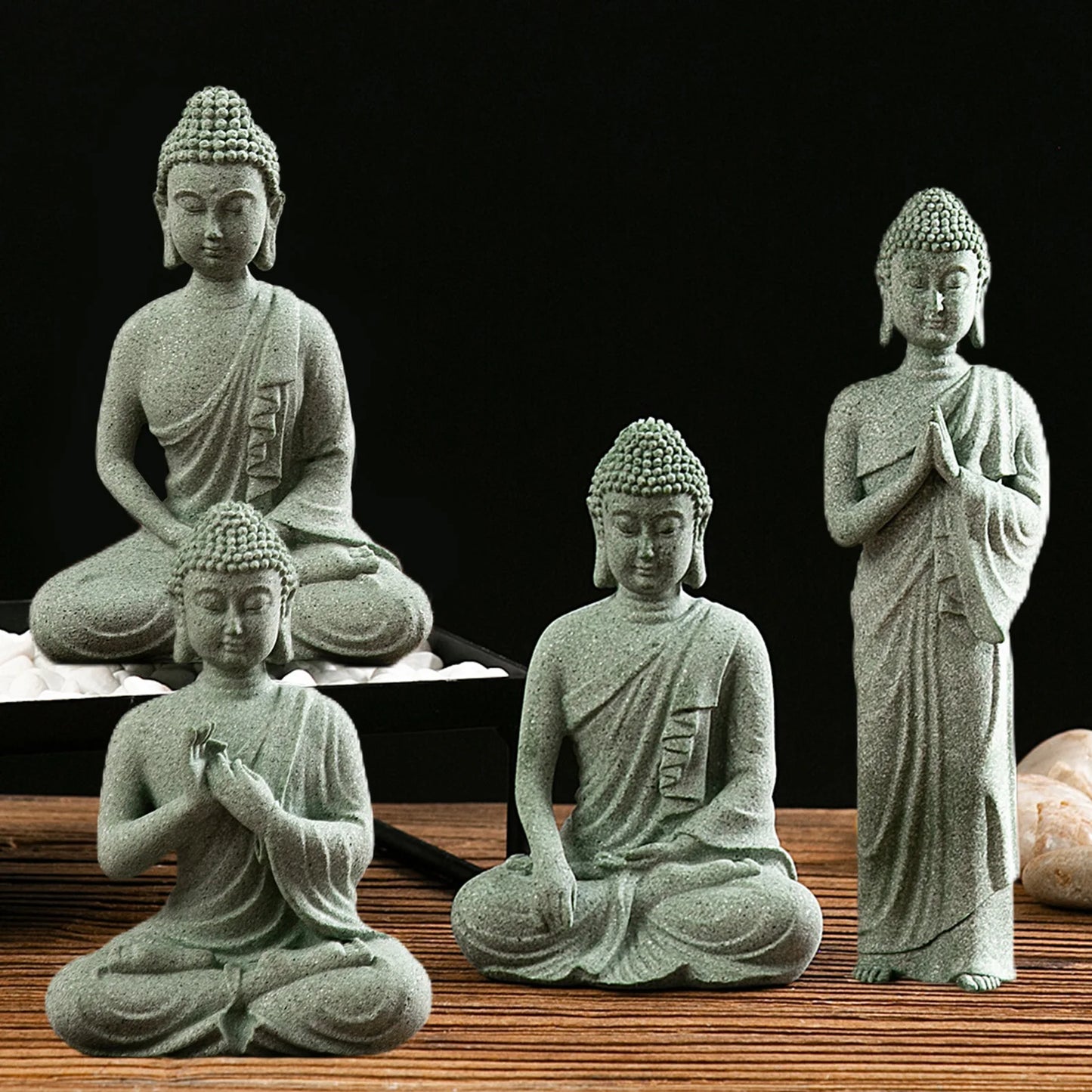 Mini Buddhist Monks Figurines