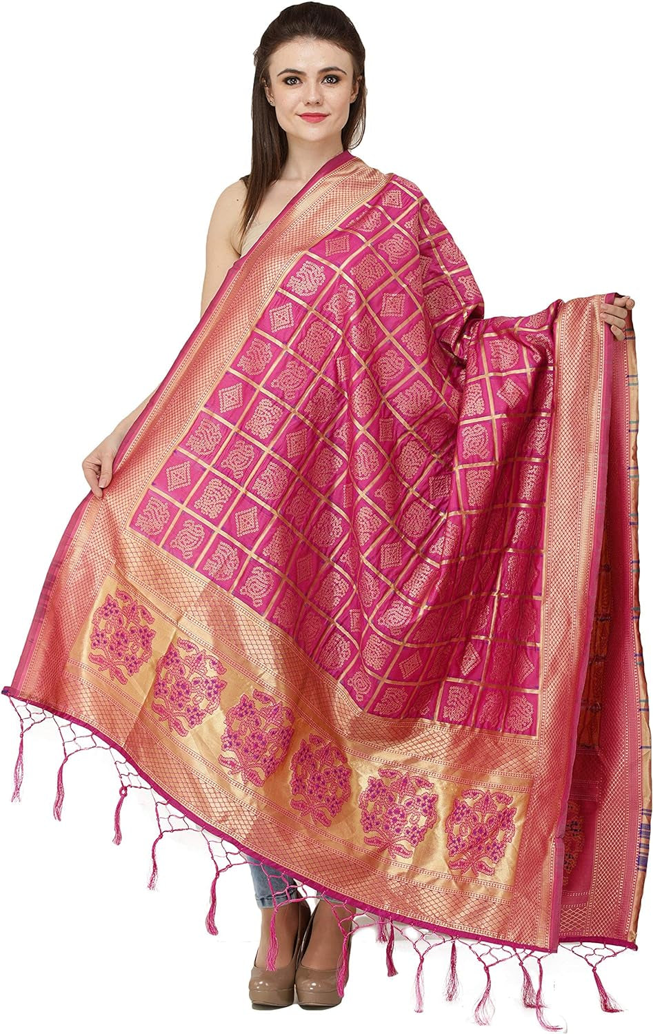 Indian Bandhani Gharchola Dupatta