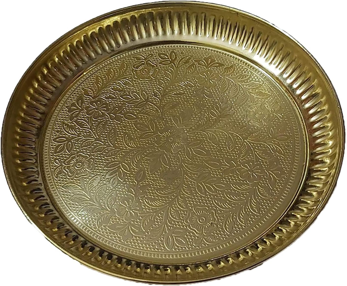 Indian Brass Aarti Puja Plate