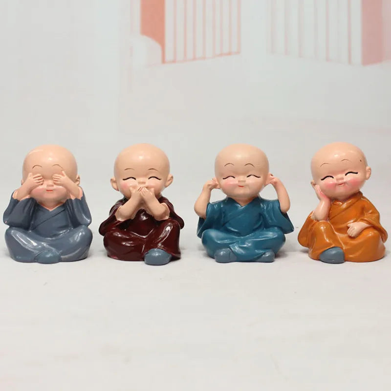 Kungfu Little Monk Sculpture