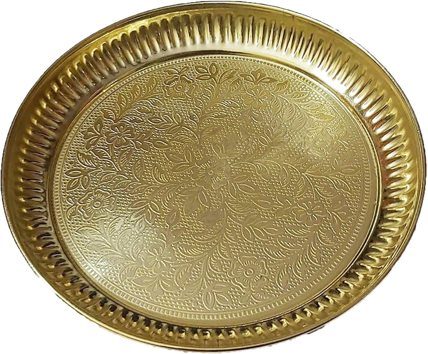 Indian Brass Aarti Puja Plate