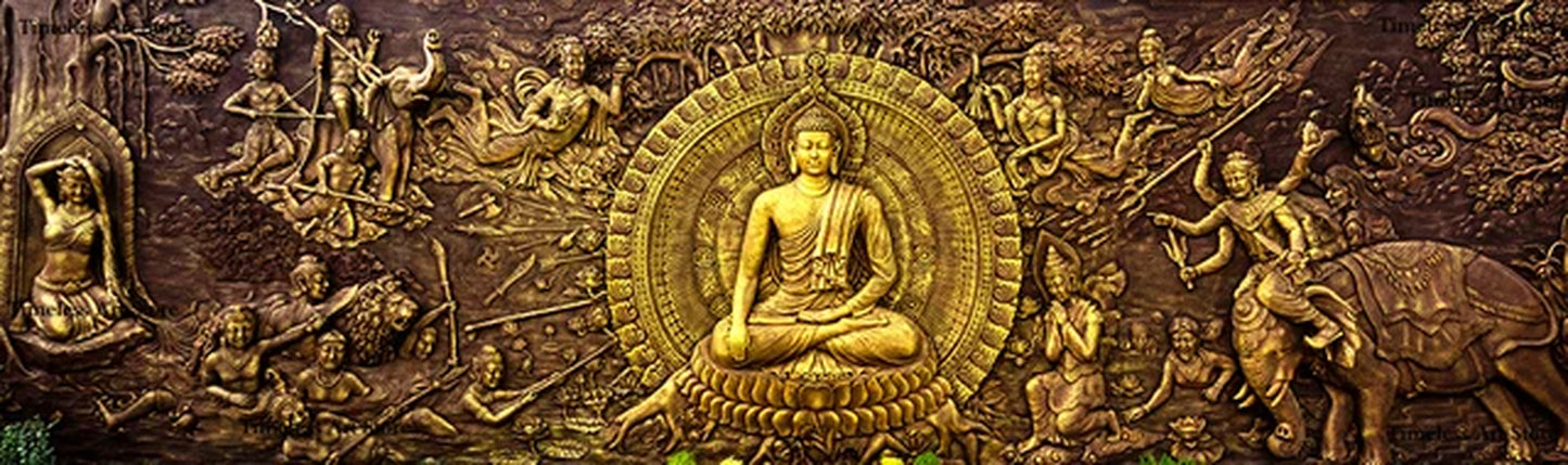 God Bronze Buddha Prints 