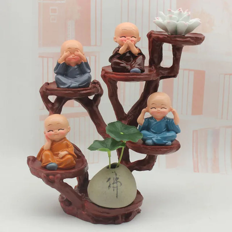 Kungfu Little Monk Sculpture