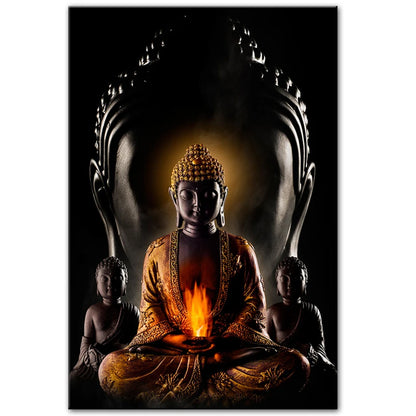 God Buddha Canvas Prints