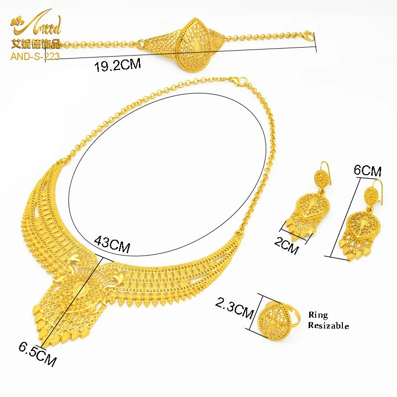 Indian Jewelry Sets Dubai 24K Gold Plated