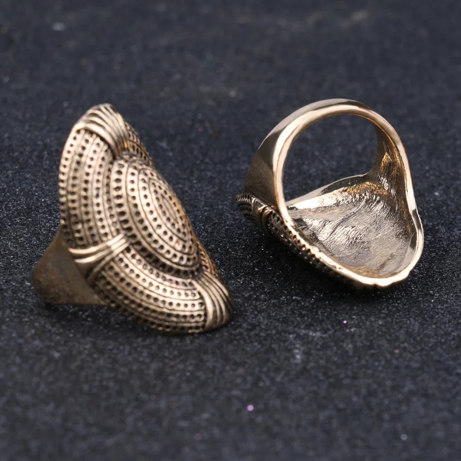 Vintage Luxury Antique Gold Rings for Women/Men