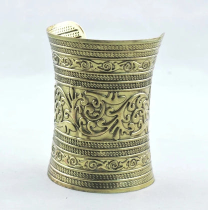 Tibetan Ethnic Wide Cuff Bracelet