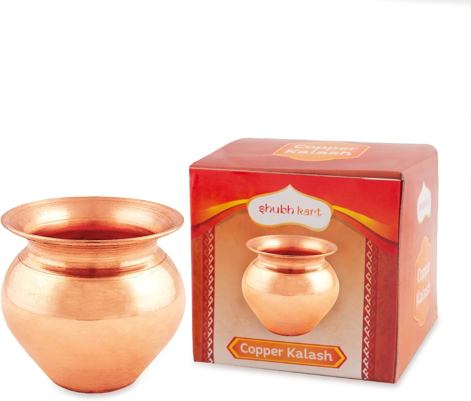 Indian Pure Copper Kalash (Lota for Puja)