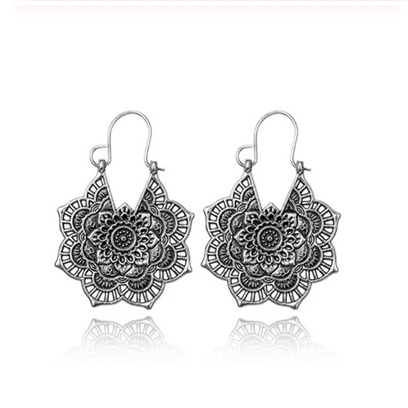 Mandala Flowers Earrings