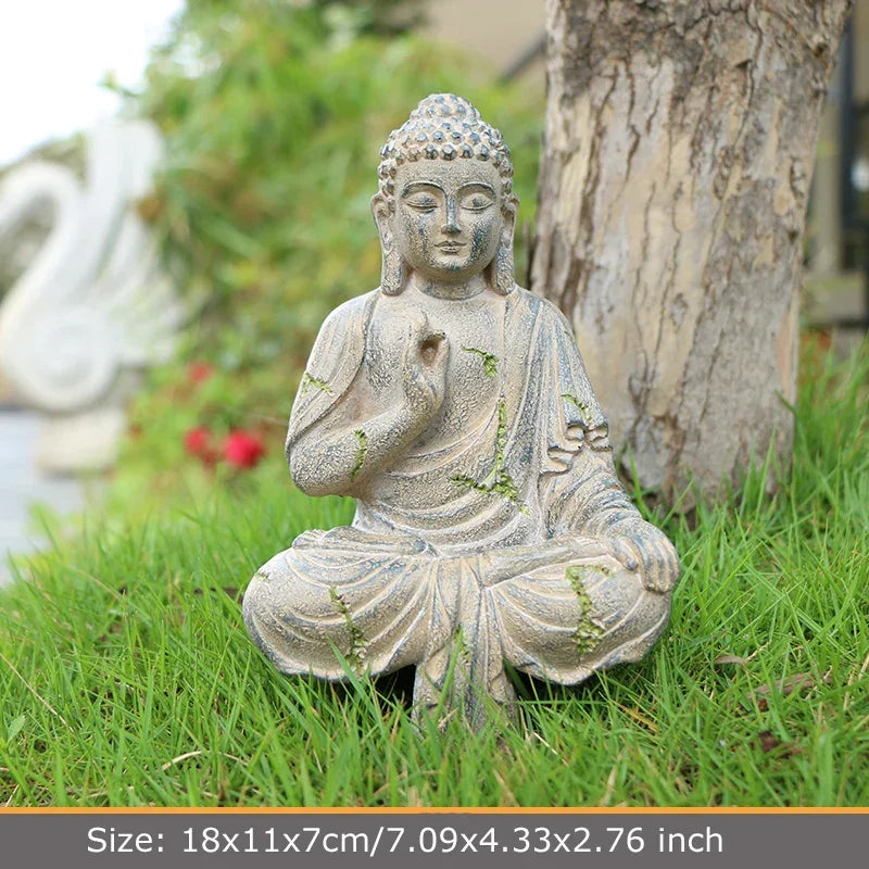 Buddha Statue Meditating Garden